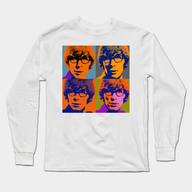 Sixties Pop Quad Long Sleeve T-Shirt by AstroRisq